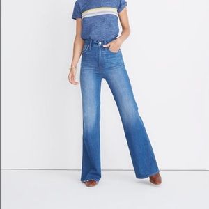 Madewell 11” high rise wide leg jeans